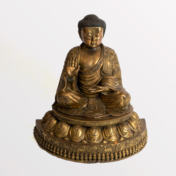 鎏金銅釋迦牟尼佛坐像 S202000020