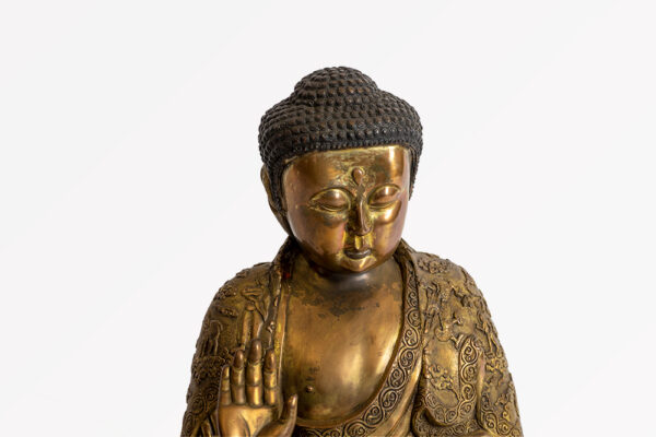 鎏金銅釋迦牟尼佛坐像 S202000020 上